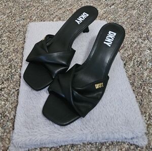 DKNY Black Women's Heeled Slides